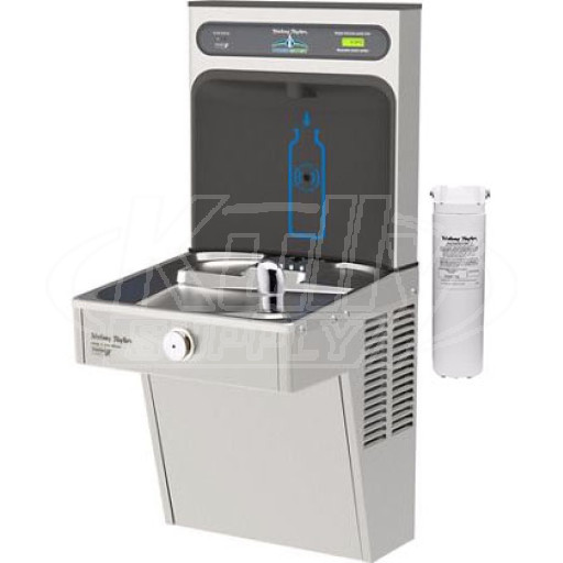 Halsey Taylor HydroBoost HTHB-HVRGRN8-WF GreenSpec Filtered Vandal-Resistant Drinking Fountain with Bottle Filler