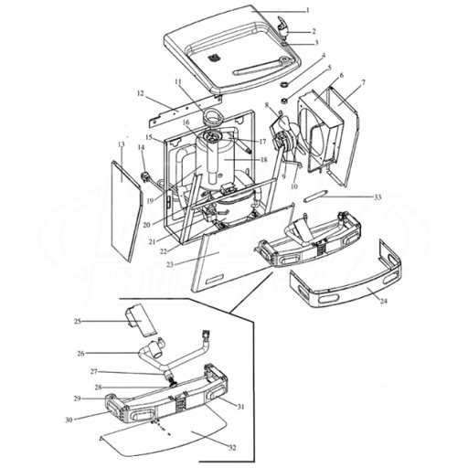 Oasis P8AC Drinking Fountain Parts Breakdown