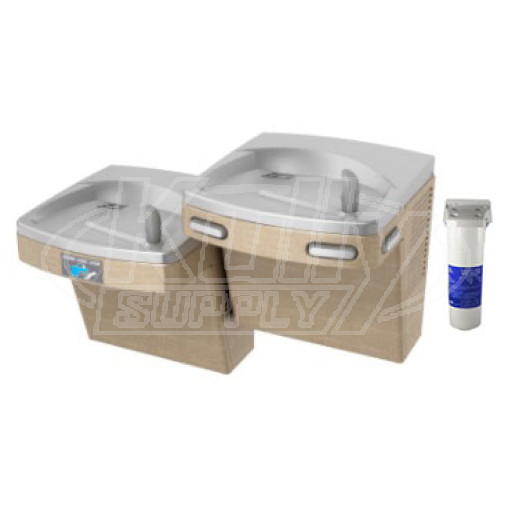 Oasis PGF8ACSLTM Filtered Sensor-Operated Dual Drinking Fountain