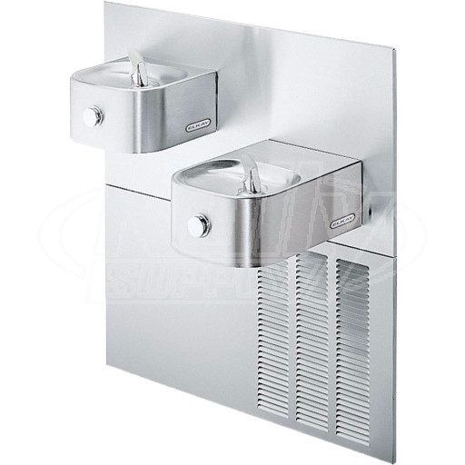 Elkay ERFPVR28K In-Wall Dual Drinking Fountain with Vandal-Resistant Bubbler