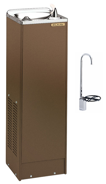 Elkay FD7005TF1Z Space-Ette Floor Mount Water Cooler w/ LK1114 Glass Filler