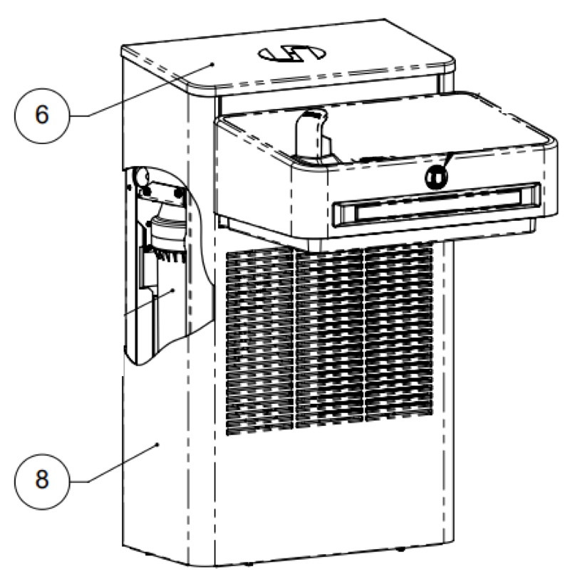 Haws 1201S Drinking Fountain Parts Breakdown