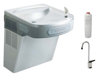 Elkay LZS8SF Stainless Steel Filtered Drinking Fountain with Glass Filler