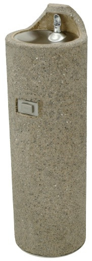 Murdock GUF99 Concrete Pedestal Mount Round Outdoor Drinking Fountain