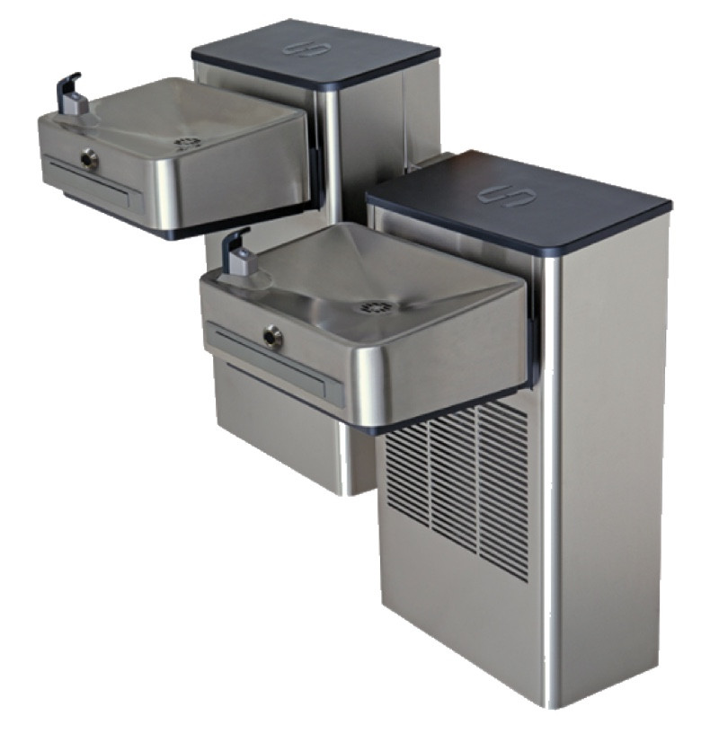Haws 1202SFH Filtered Sensor-Operated Dual Drinking Fountain