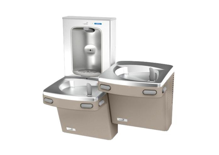 Oasis PG8EBFSL Sandstone Dual Drinking Fountain with Bottle Filler