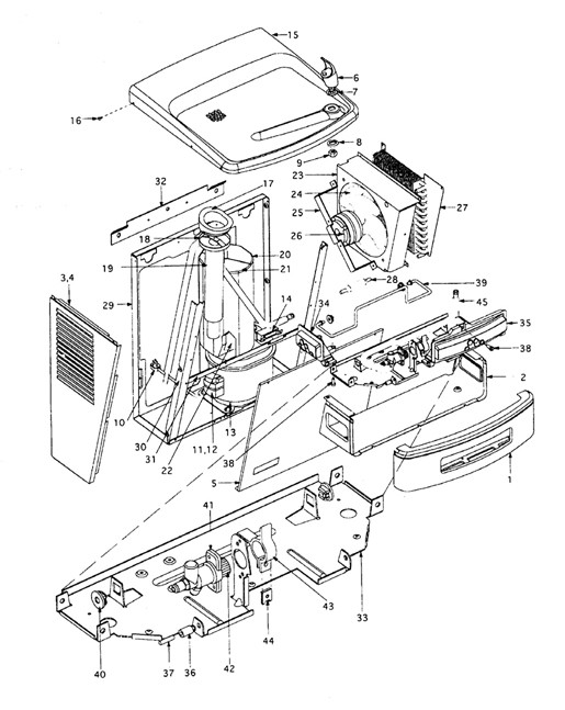 Oasis P8AM-100 Parts Breakdown