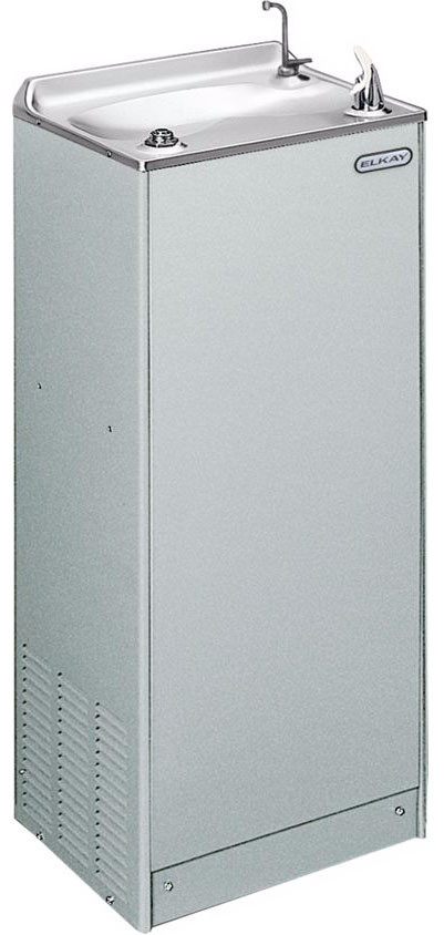 Elkay EFHA14S1Z Stainless Steel Drinking Fountain with Hot Water Tap