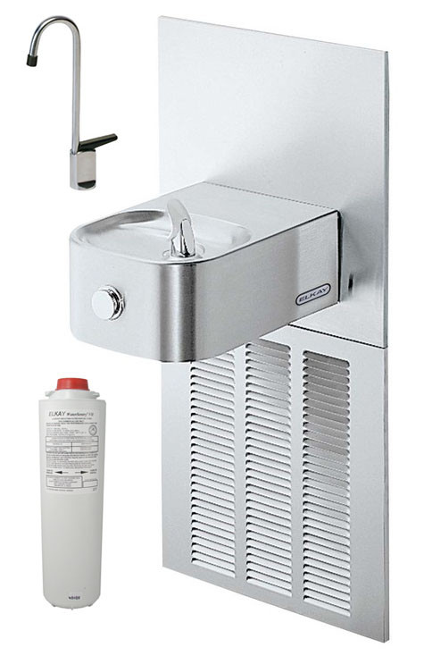 Elkay LNFE8FK Filtered In-Wall Drinking Fountain with Glass Filler