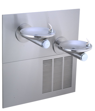 Elkay ERPBGRNMV28K GreenSpec In-Wall Dual Drinking Fountain with Vandal-Resistant Bubbler