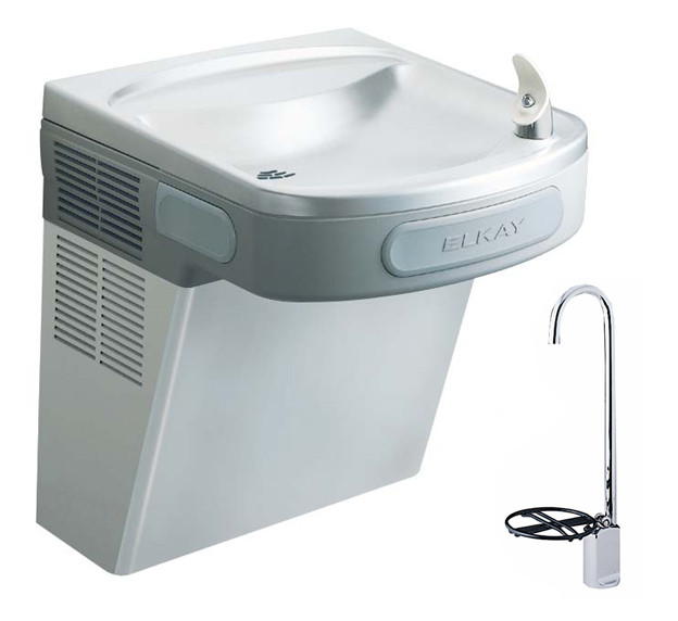 Elkay EZSDSF Stainless Steel NON-REFRIGERATED Drinking Fountain with Glass Filler