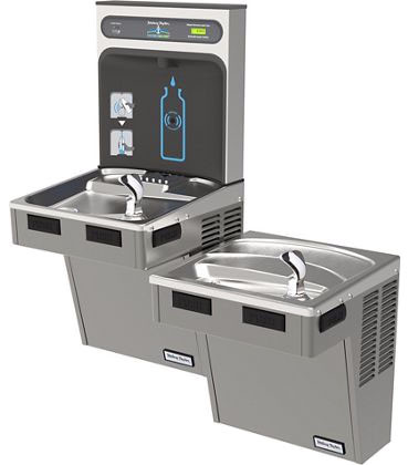 Halsey Taylor HTHB-HACDBL-PV HydroBoost NON-REFRIGERATED Bi-Level Fountain & Bottle Filler