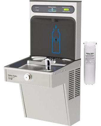 Halsey Taylor HydroBoost HTHB-HVRGRN8-WF GreenSpec Filtered Vandal-Resistant Drinking Fountain with Bottle Filler