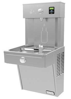 Halsey Taylor HydroBoost Vandal-Resistant Bottle Filling Station Non-Filtered Non-Refrigerated Stainless