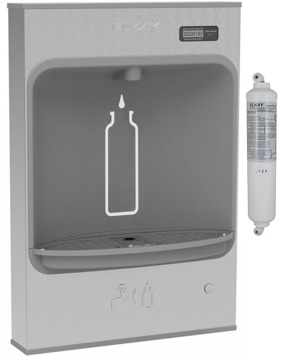 Elkay LMASMB EZH2O Surface Mount Mechanical Bottle Filling Station Stainless Steel