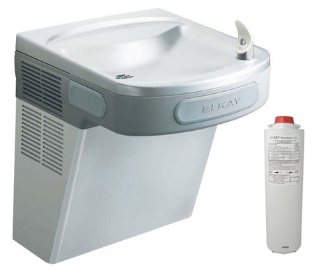 Elkay LZSVR8S Stainless Steel Filtered Drinking Fountain with Vandal Resistant Bubbler