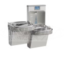 Elkay EZH2O LZSTL8WSLK Filtered Dual-Station Drinking Fountain with Bottle-Filling Station