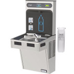 Halsey Taylor HydroBoost HTHB-HACG8SS-WF GreenSpec Filtered Stainless Steel Drinking Fountain with Bottle Filler