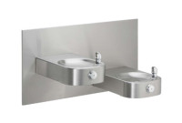 Elkay EHWM17C NON-REFRIGERATED Heavy Duty Vandal-Resistant In-Wall Dual Drinking Fountain