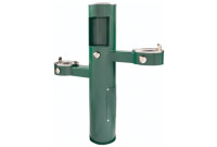 Most Dependable 10145SMFA Black Outdoor Bottle Filling Station with Jug Filler & Pet Bowl