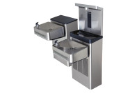 Haws 1212SF Filtered Dual Drinking Fountain with Bottle Filler