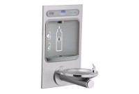 Elkay EZH2O EZWS-EDFPBM114K NON-REFRIGERATED Bottle Filling Station with Stainless Steel Integral SwirlFlo Fountain
