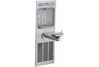 Elkay EZH2O EZWS-ERPBM8K Bottle Filling Station with Stainless Steel Integral SwirlFlo Fountain