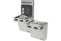 Halsey Taylor HydroBoost HTHB-HACG8BLSS-NF GreenSpec Stainless Steel Dual Drinking Fountain with Bottle Filler