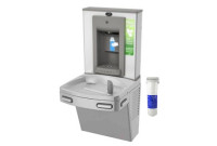Oasis PGF8SBF Filtered Stainless Steel Drinking Fountain with Manual Bottle Filler