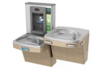 Oasis PG8EBFSLTM Sensor-Operated (lower unit only) Dual Drinking Fountain with Bottle Filler