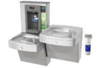 Oasis PGVF8EBFSL Filtered Vandal-Resistant Dual Drinking Fountain with Bottle Filler