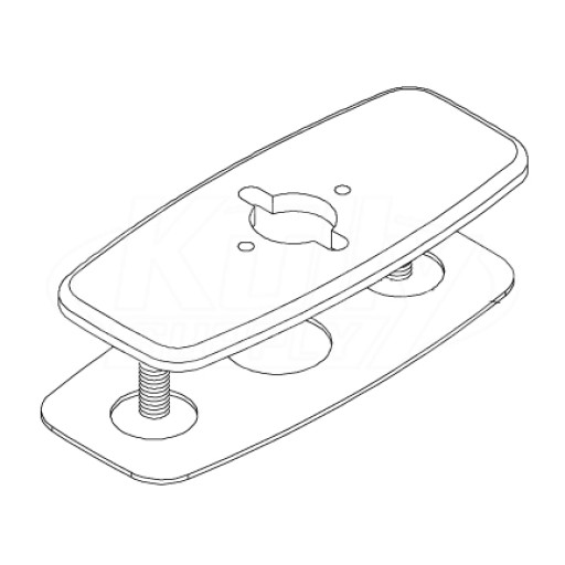Zurn P6920-CP4-1 Cover Plate 4" (with Hole for Z6920 Faucets)