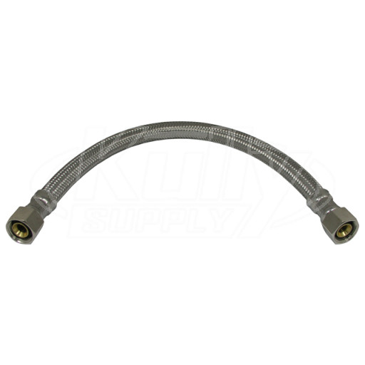 Zurn 60249332 Stainless Steel Braided Hose, 3/8 Compression X3/8 (Discontinued)