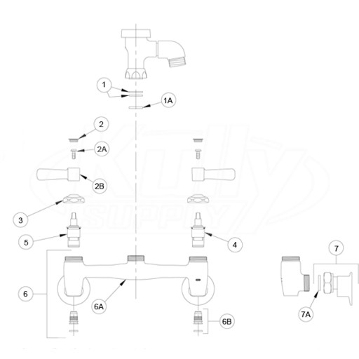 Zurn Z843 Vacuum Breaker Faucet Parts Breakdown 