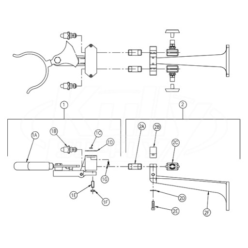 Zurn Z85700 Knee Action Valve Parts Breakdown