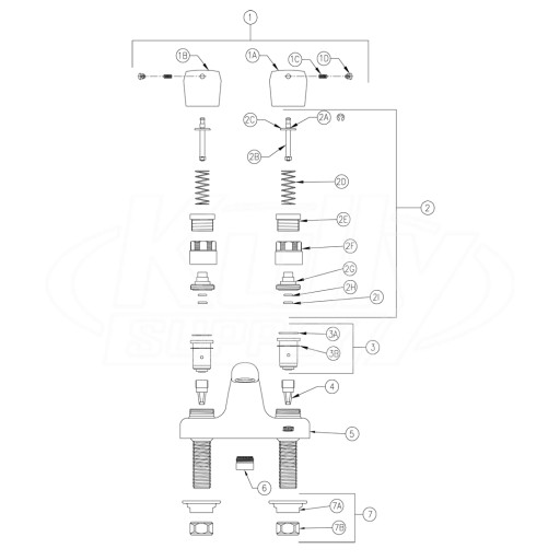 Zurn Z86500 Parts Breakdown 
