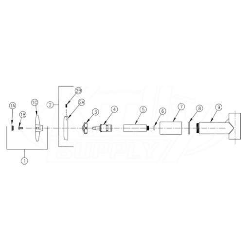 Zurn Z87302-CWO Shower Valve Parts Breakdown 