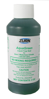 Zurn ZGS-4OZ AquaGreen Waterless Urinal Sealant (4 oz. Bottle)