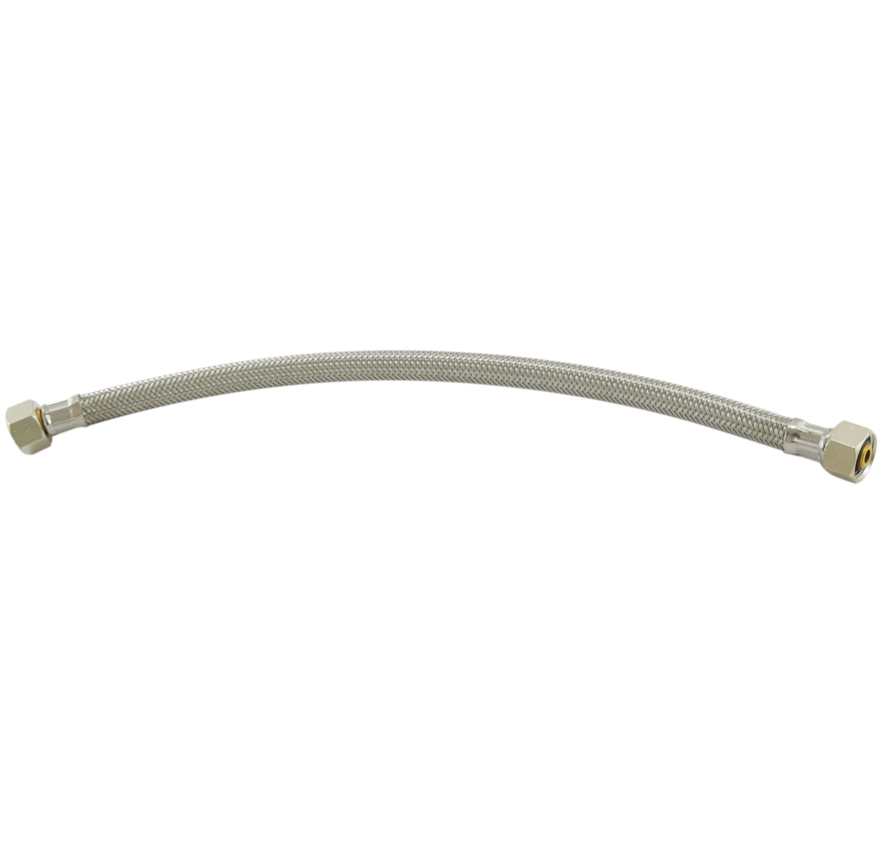 Zurn 93317723 Braided Hose (Lead Free), Ss, 1/8-27 Npt M X 1/2-14 Npsm F