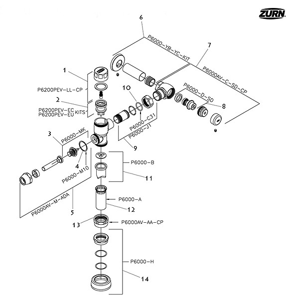 Z6200PEV EcoVantage Parts Breakdown