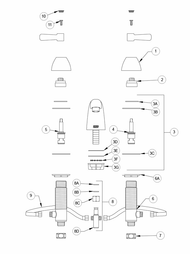 Zurn Z831R1 Parts Breakdown 
