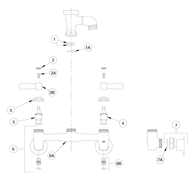Zurn Z843 Vacuum Breaker Faucet Parts Breakdown 