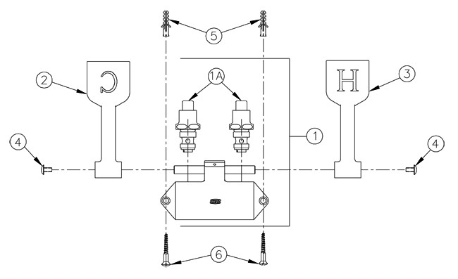 Zurn Z85500-LM Double Foot Pedal Valve Parts Breakdown