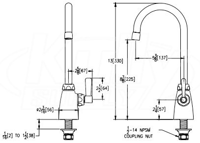Zurn Z825B1-XL AquaSpec Single Laboratory Faucet | ZurnProducts.com