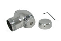 Zurn P6000AV-C-SD-CP Vandal-Resistant Screwdriver Stop Cap 1"