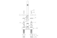 Zurn Z812 4" Centerset Faucet (Gooseneck Spouts) Parts Breakdown