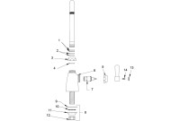 Zurn Gooseneck Single Control Lab Faucet Parts Breakdown