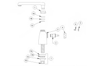 Zurn Single Control Swing Spout Lab Faucet Parts Breakdown 