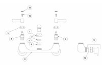 Zurn Z842 Swing Spout Faucet Parts Breakdown 