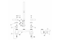 Zurn Z843 Gooseneck Faucet Parts Breakdown 